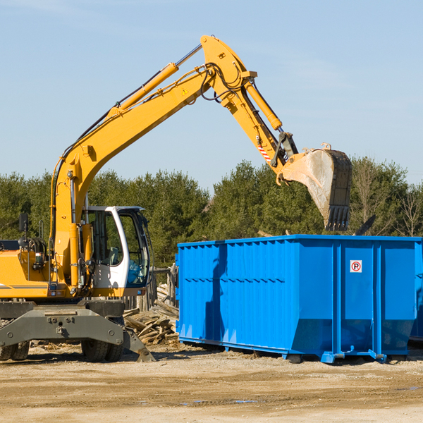 can i pay for a residential dumpster rental online in Blue Mound